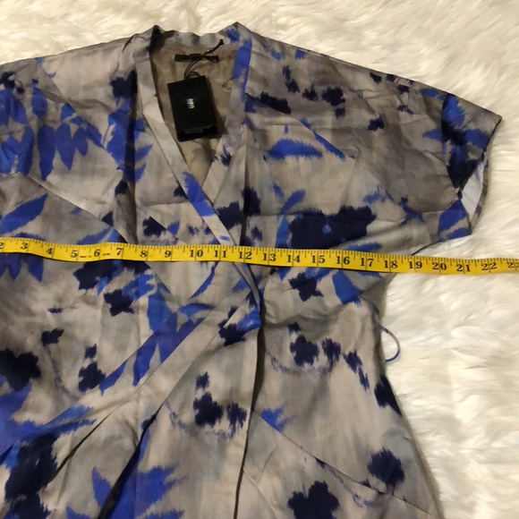 Hugo Boss Delara2 Gray wrap dress size 4 Made in Bulgaria - Picture 4 of 10